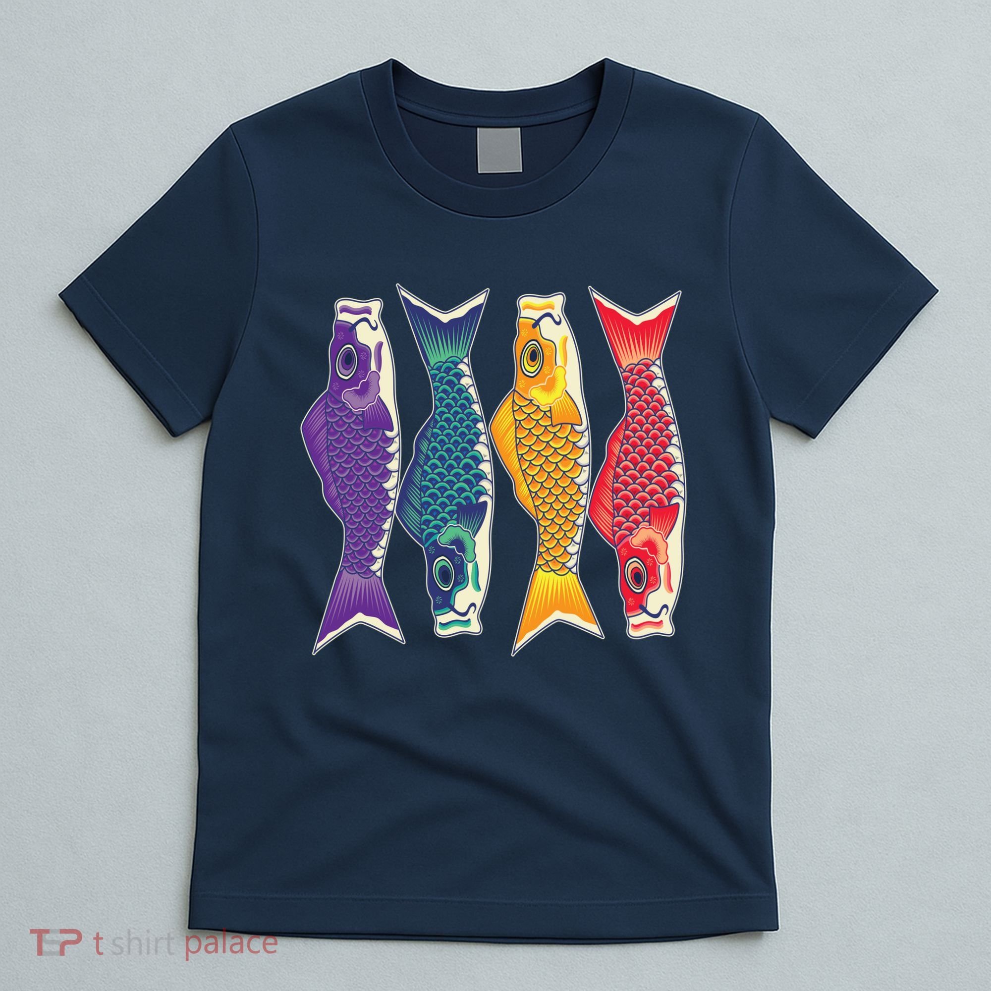 Bright Colorful Japanese Koi Carp Fish T-Shirt