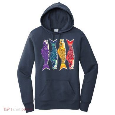 Bright Colorful Japanese Koi Carp Fish Women's Hoodie