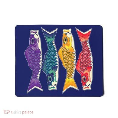 Bright Colorful Japanese Koi Carp Fish Mousepad