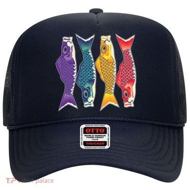 Bright Colorful Japanese Koi Carp Fish Hat