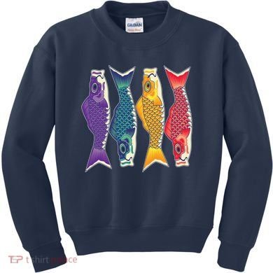 Bright Colorful Japanese Koi Carp Fish Kids Sweatshirt