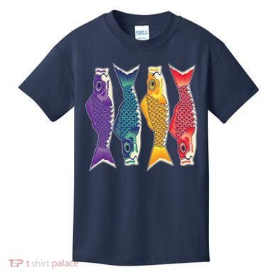 Bright Colorful Japanese Koi Carp Fish Kids T-Shirt