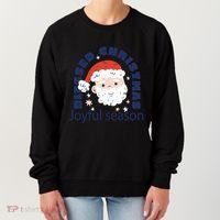 Blessed Christmas Joyful Season Santa Claus Women's Sweatshirt thumb 0