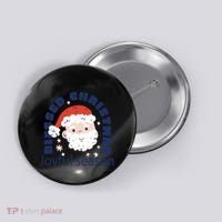 Blessed Christmas Joyful Season Santa Claus Button thumb 0