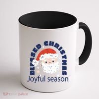 Blessed Christmas Joyful Season Santa Claus Coffee Mug thumb 1