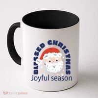 Blessed Christmas Joyful Season Santa Claus Coffee Mug thumb 0