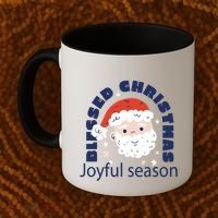 Blessed Christmas Joyful Season Santa Claus Coffee Mug thumb 2