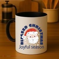 Blessed Christmas Joyful Season Santa Claus Coffee Mug thumb 4