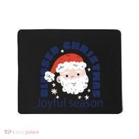 Blessed Christmas Joyful Season Santa Claus Mousepad thumb 0