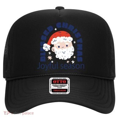 Blessed Christmas Joyful Season Santa Claus Hat