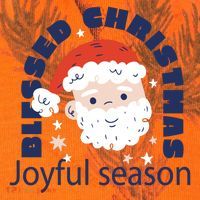 Blessed Christmas Joyful Season Santa Claus Kati Licensed 12" Camo Cuffed Beanie thumb 2