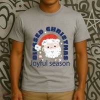 Blessed Christmas Joyful Season Santa Claus T-Shirt thumb 3