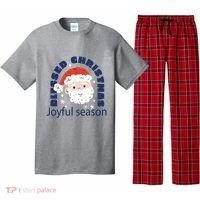 Blessed Christmas Joyful Season Santa Claus Pajama Set thumb 0