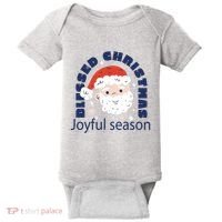 Blessed Christmas Joyful Season Santa Claus Baby Bodysuit thumb 0