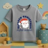 Blessed Christmas Joyful Season Santa Claus Toddler T-Shirt thumb 3