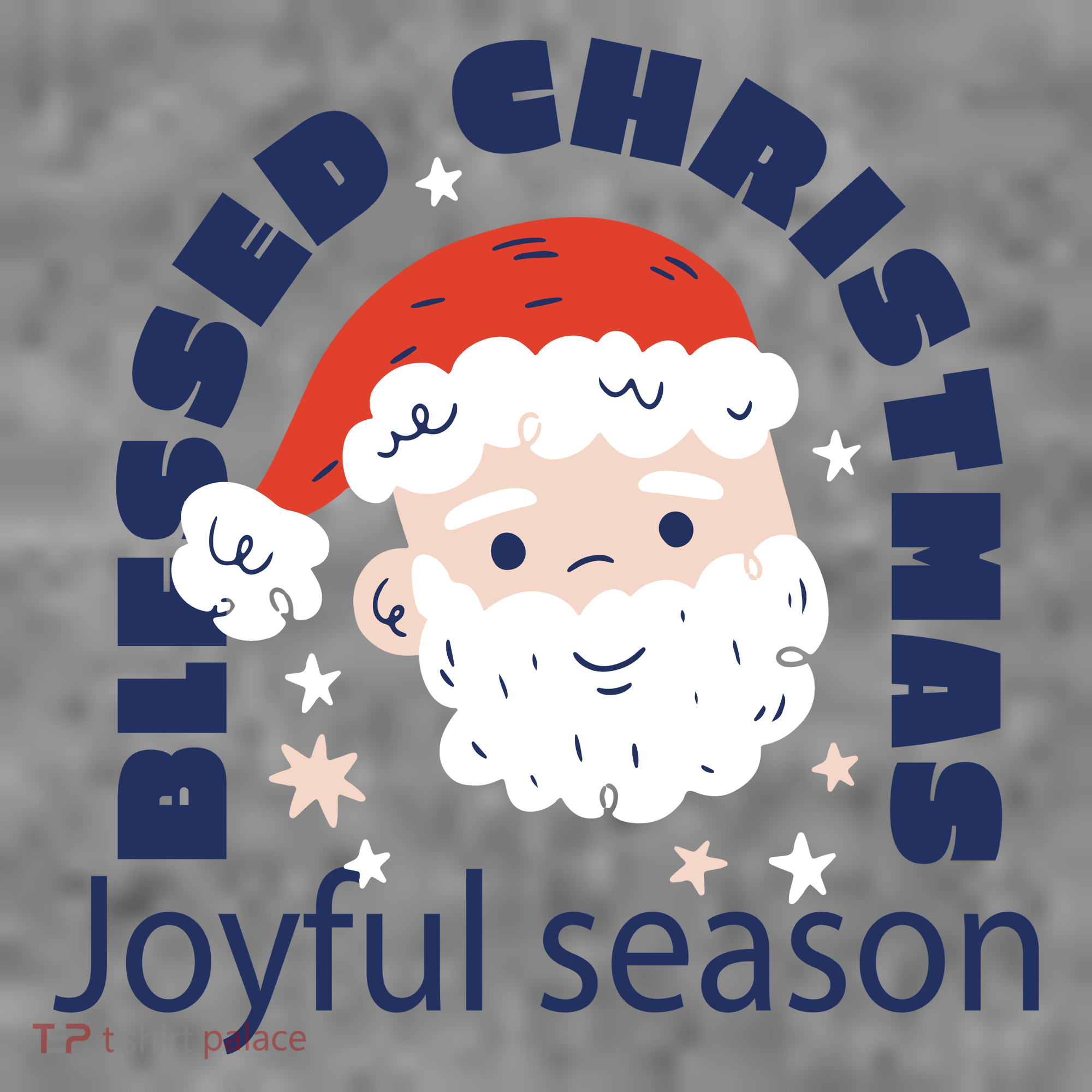 Blessed Christmas Joyful Season Santa Claus Women's Long Sleeve Shirt