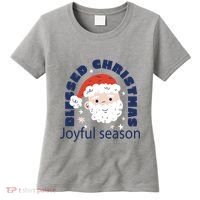 Blessed Christmas Joyful Season Santa Claus Women's T-Shirt thumb 0