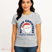 Blessed Christmas Joyful Season Santa Claus Women's T-Shirt thumb 4