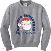 Blessed Christmas Joyful Season Santa Claus Kids Sweatshirt thumb 0