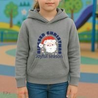 Blessed Christmas Joyful Season Santa Claus Kids Hoodie thumb 3