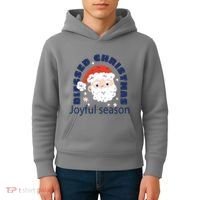 Blessed Christmas Joyful Season Santa Claus Kids Hoodie thumb 4