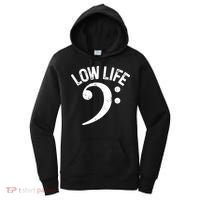 Bass Clef Low Life Music Marching Band Low Brass Bass Note Women's Hoodie thumb 0