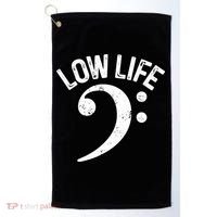 Bass Clef Low Life Music Marching Band Low Brass Bass Note Golf Towel thumb 0