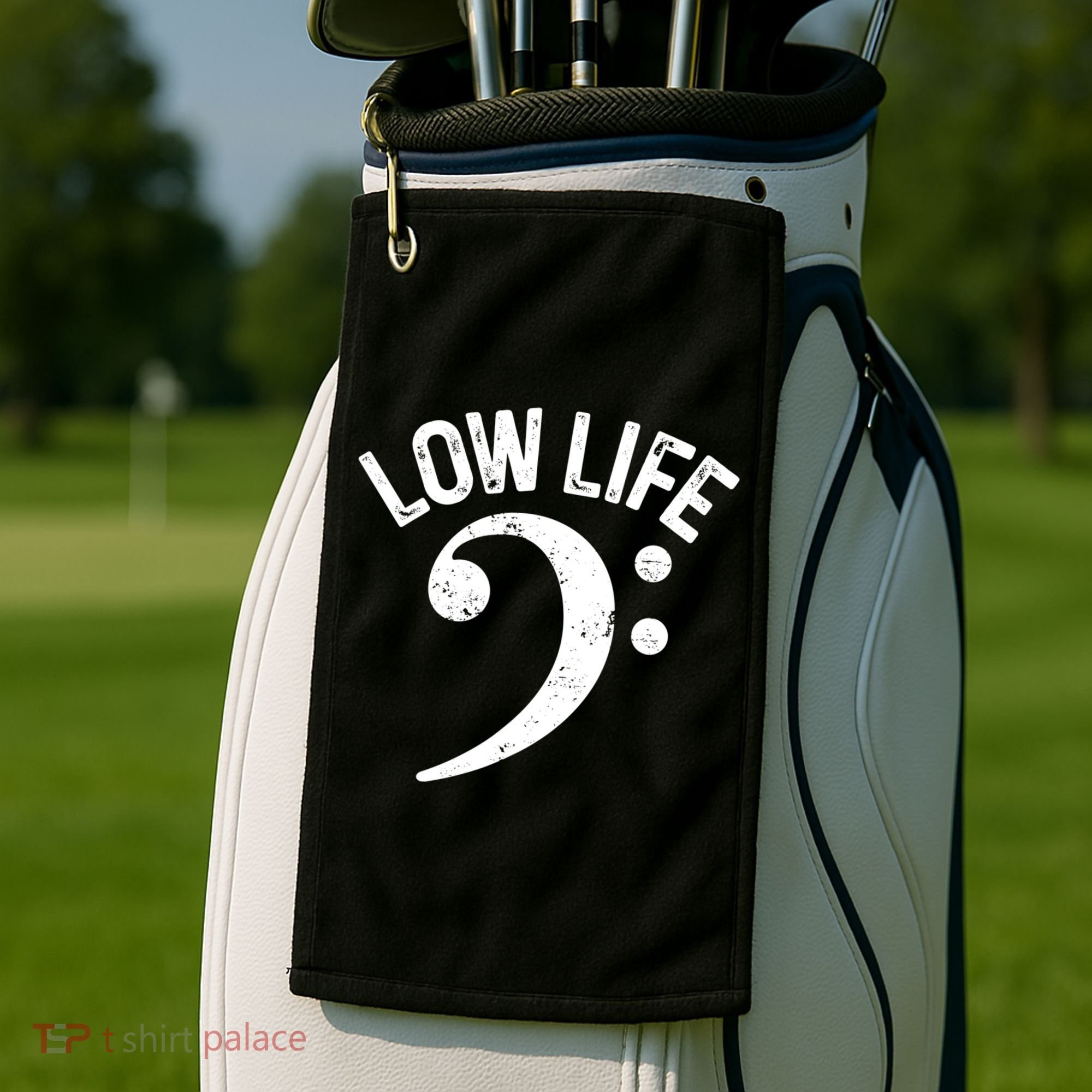 Bass Clef Low Life Music Marching Band Low Brass Bass Note Golf Towel