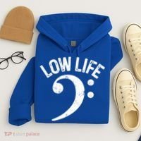 Bass Clef Low Life Music Marching Band Low Brass Bass Note Hoodie thumb 4