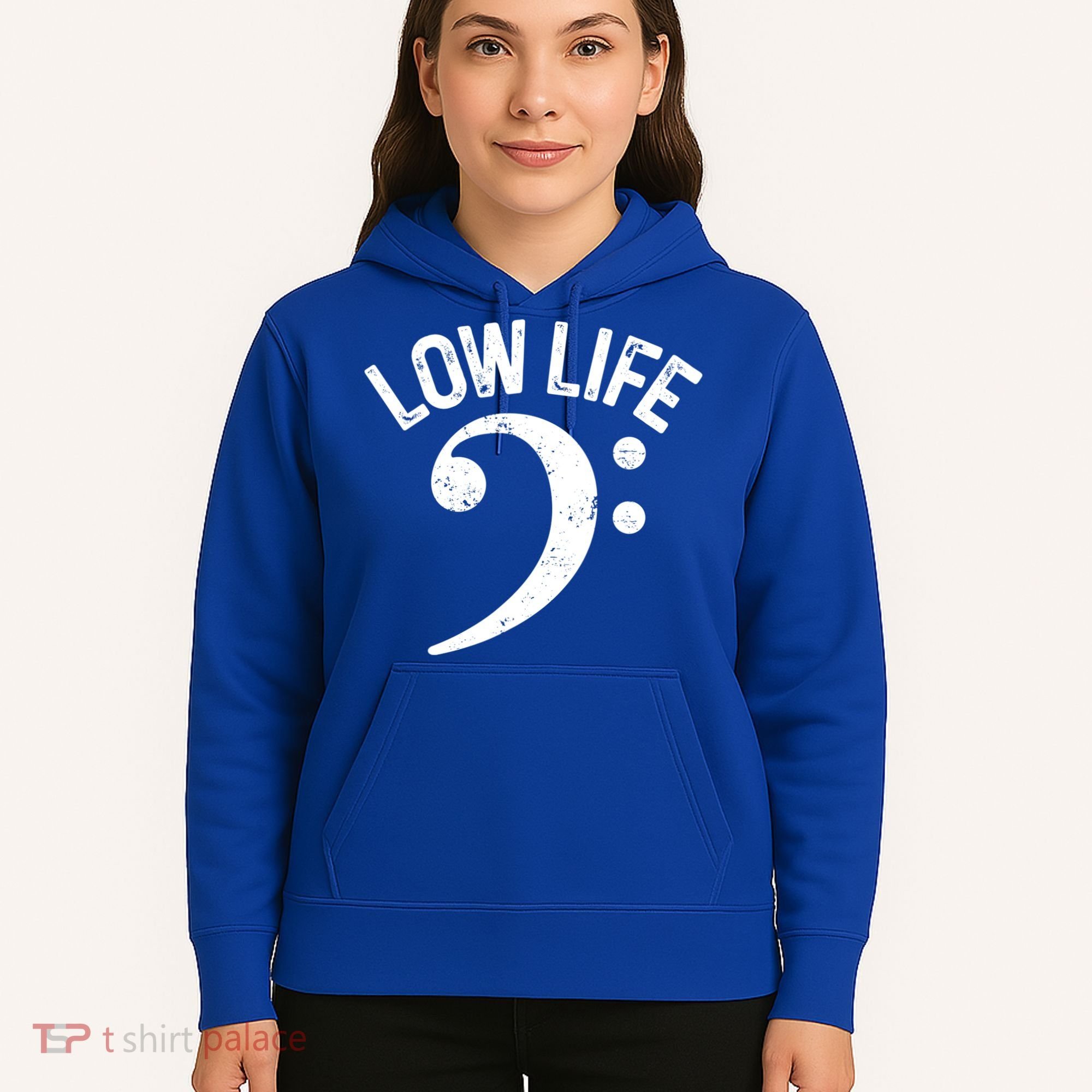 Bass Clef Low Life Music Marching Band Low Brass Bass Note Hoodie