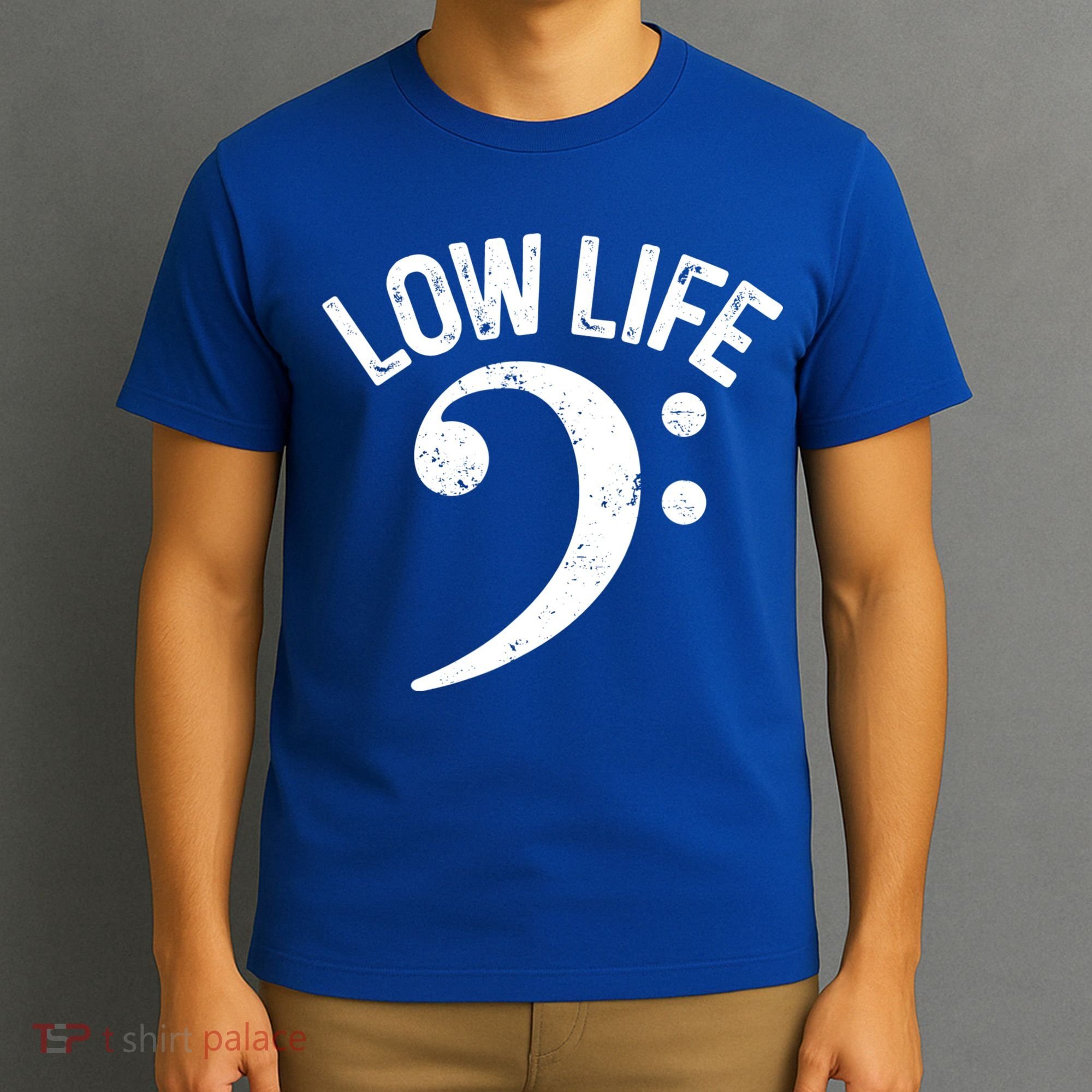 Bass Clef Low Life Music Marching Band Low Brass Bass Note T-Shirt