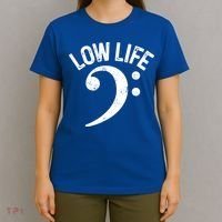Bass Clef Low Life Music Marching Band Low Brass Bass Note T-Shirt thumb 4