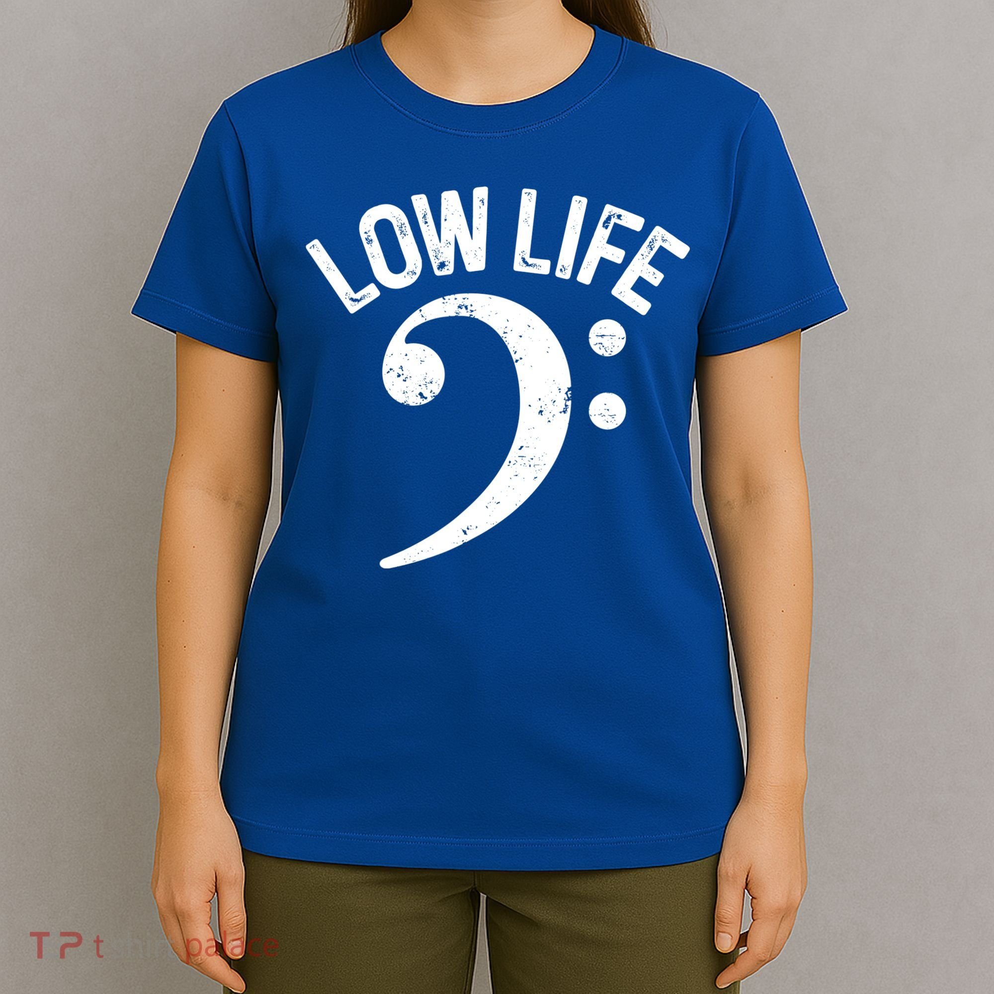 Bass Clef Low Life Music Marching Band Low Brass Bass Note T-Shirt
