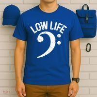 Bass Clef Low Life Music Marching Band Low Brass Bass Note T-Shirt thumb 6