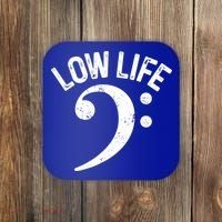 Bass Clef Low Life Music Marching Band Low Brass Bass Note Coaster thumb 0