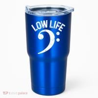 Bass Clef Low Life Music Marching Band Low Brass Bass Note Tumbler thumb 0