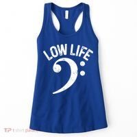 Bass Clef Low Life Music Marching Band Low Brass Bass Note Women's Tank Top thumb 0