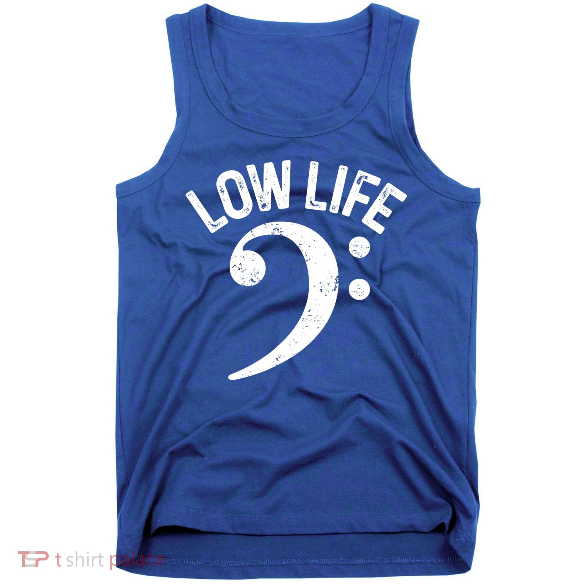 Bass Clef Low Life Music Marching Band Low Brass Bass Note Tank Top