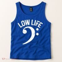 Bass Clef Low Life Music Marching Band Low Brass Bass Note Tank Top thumb 2
