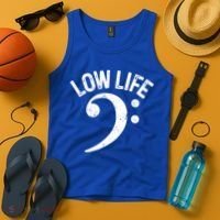 Bass Clef Low Life Music Marching Band Low Brass Bass Note Tank Top thumb 4