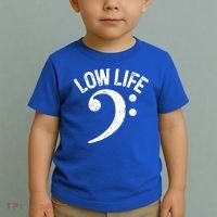 Bass Clef Low Life Music Marching Band Low Brass Bass Note Toddler T-Shirt thumb 2