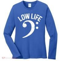 Bass Clef Low Life Music Marching Band Low Brass Bass Note Women's Long Sleeve Shirt thumb 0
