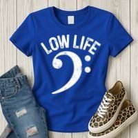 Bass Clef Low Life Music Marching Band Low Brass Bass Note Women's T-Shirt thumb 3