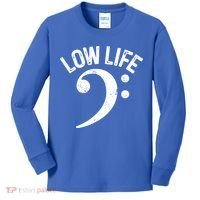 Bass Clef Low Life Music Marching Band Low Brass Bass Note Kids Long Sleeve Shirt thumb 0
