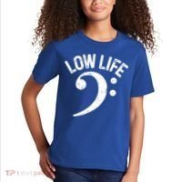 Bass Clef Low Life Music Marching Band Low Brass Bass Note Kids T-Shirt thumb 2
