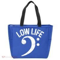 Bass Clef Low Life Music Marching Band Low Brass Bass Note Tote Bag thumb 0