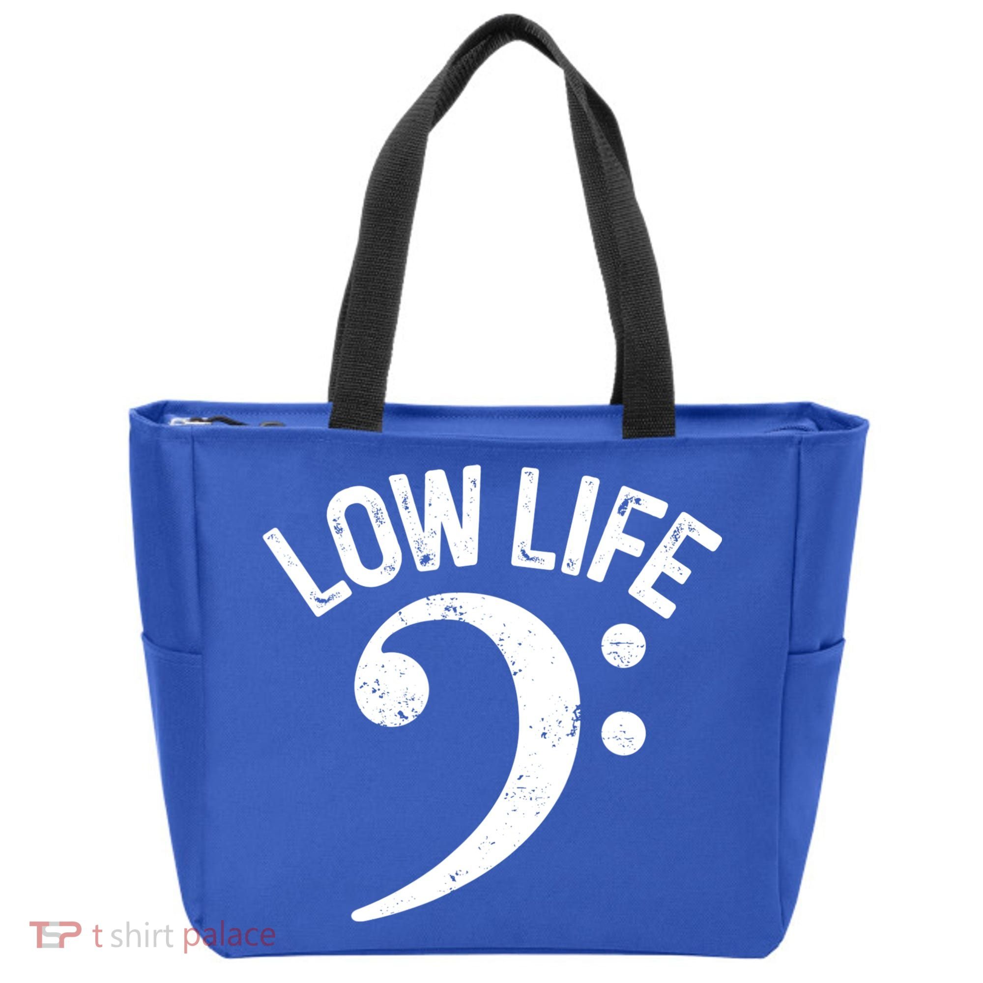 Bass Clef Low Life Music Marching Band Low Brass Bass Note Tote Bag