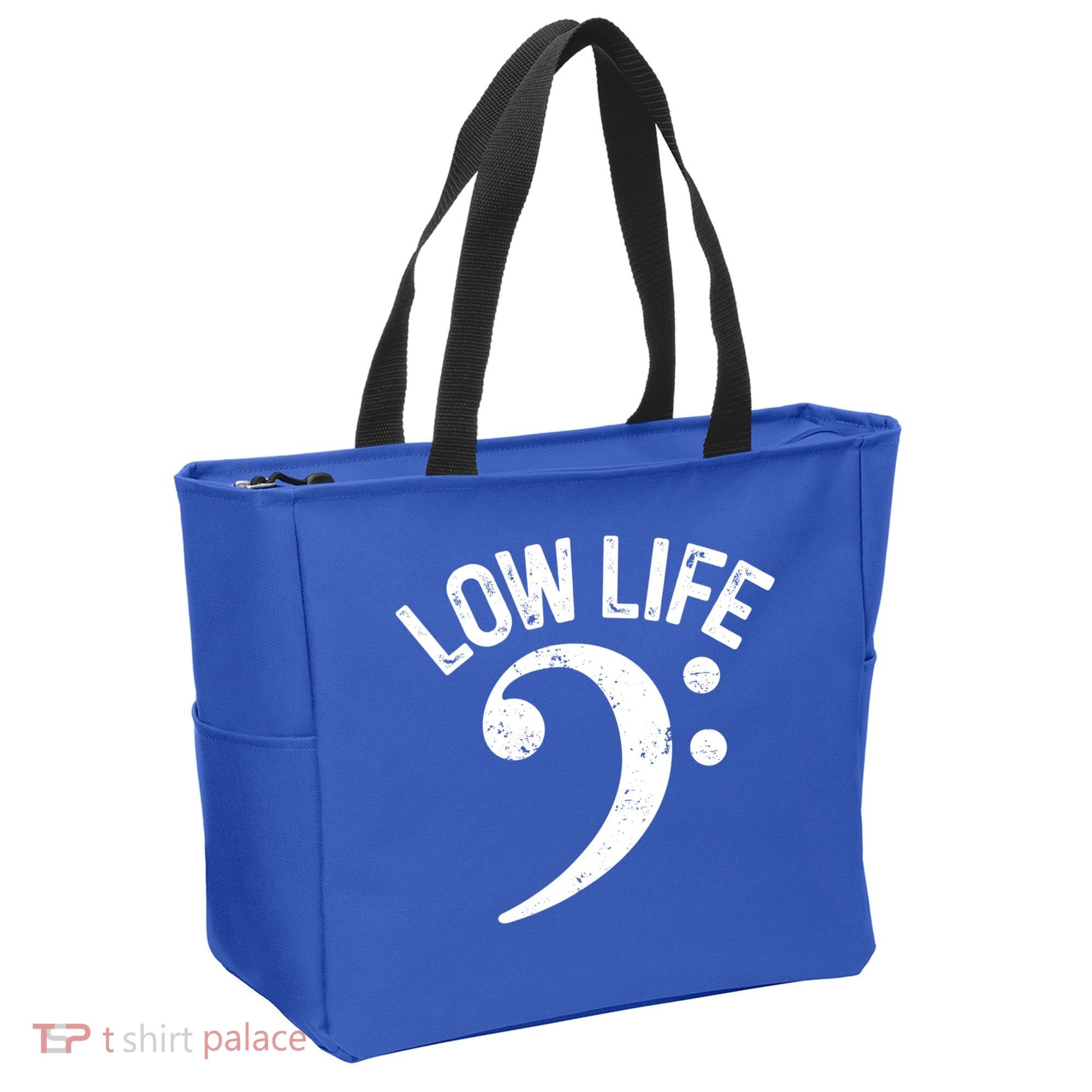 Bass Clef Low Life Music Marching Band Low Brass Bass Note Tote Bag