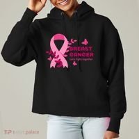 Breast Cancer LetS Fight Together Ribbon Ladies Heavyweight Boxy Pullover Hoodie thumb 0