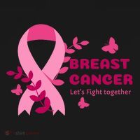 Breast Cancer LetS Fight Together Ribbon Toddler Hoodie thumb 2
